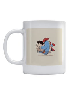Superman Printed Coffee Mug White/Blue/Red