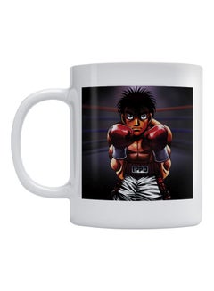 Atiq Boxer Ippo Printed Mug White/Brown/Red 