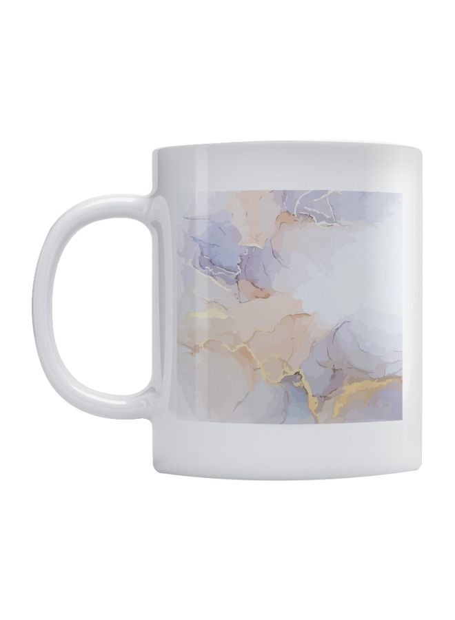 Atiq Colors Printed Mug White/Purple/Orange