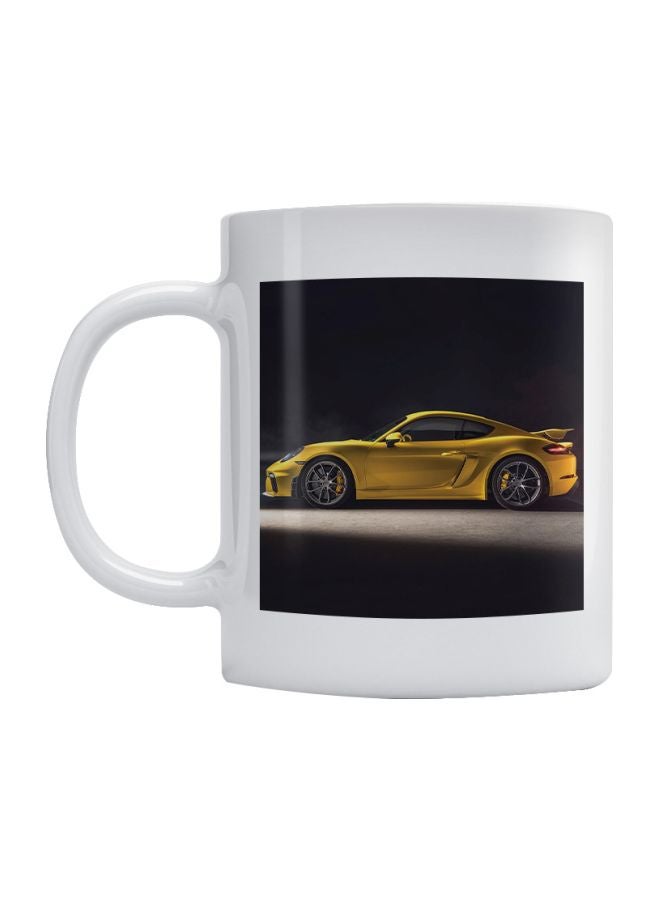 Porsche Car Printed Coffee Mug White/Black/Yellow - v1592649574/N38658571A_1