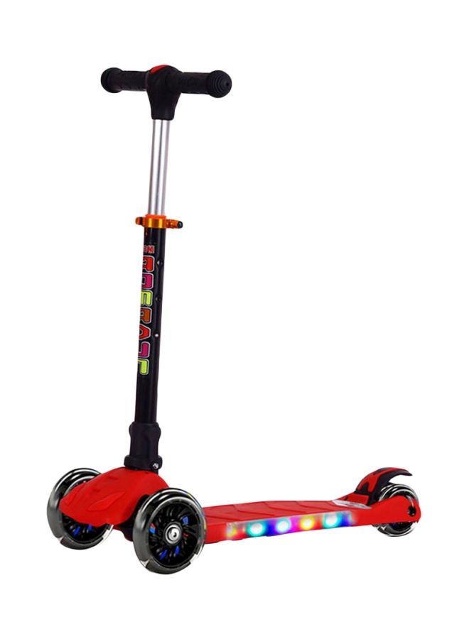 Cool Baby 3-Wheel Kick Scooter With LED Light Red - Image 1