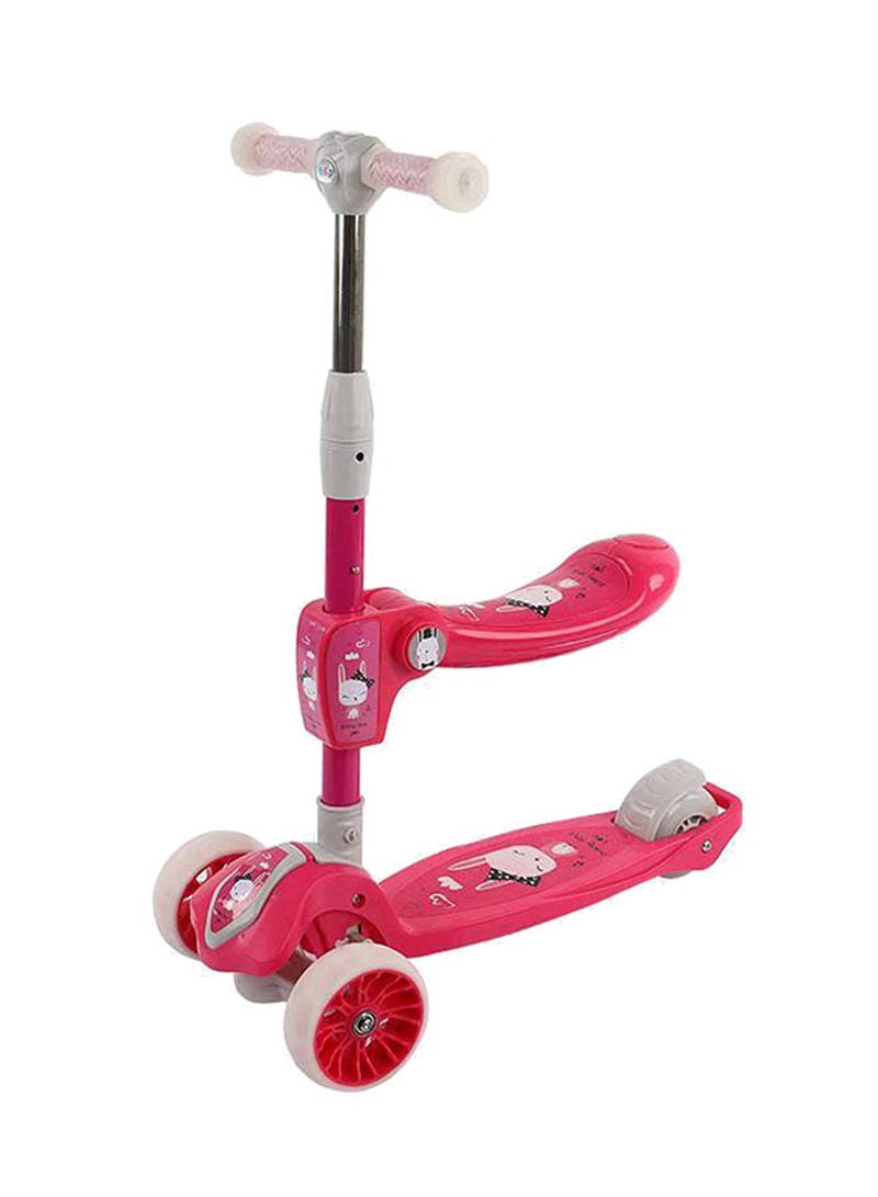 Cool Baby 3-Wheels Adjustable Kick Scooter With Removable Seat Pink - Image 1