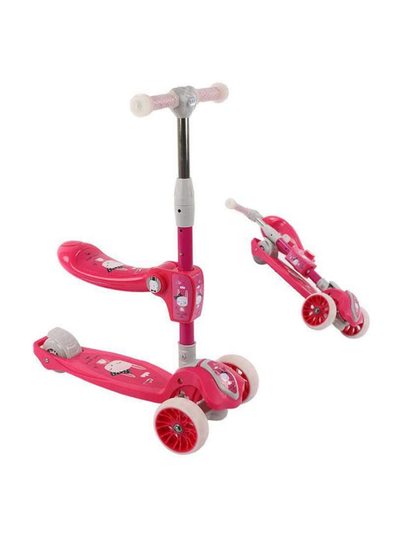 Cool Baby 3-Wheels Adjustable Kick Scooter With Removable Seat Pink - Image 2
