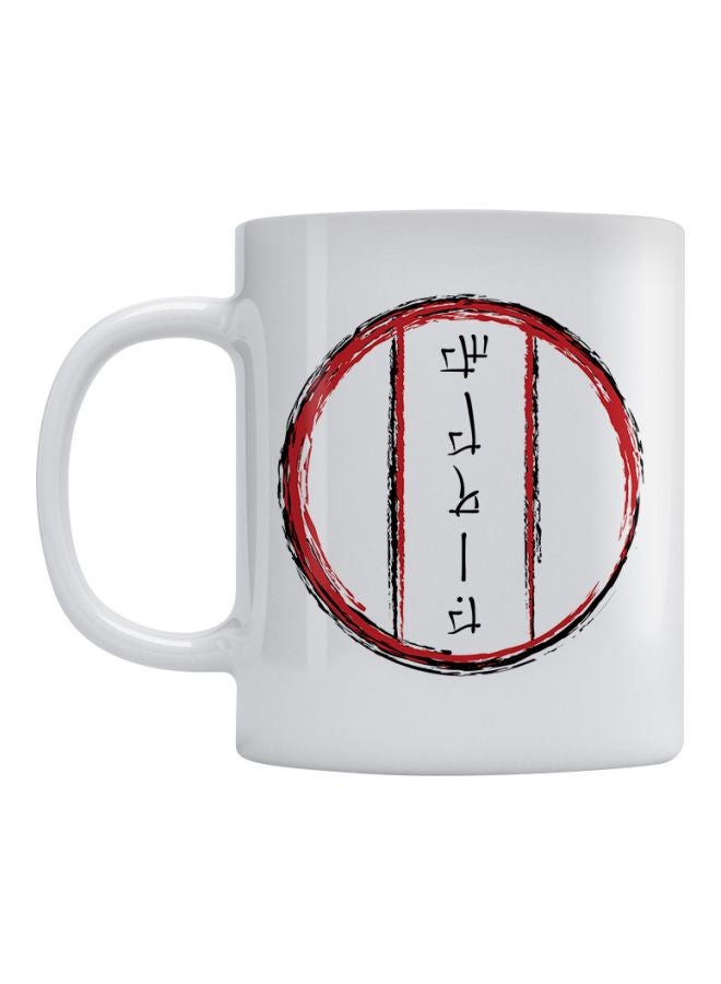 أتيك "مج من السيراميك مطبوع عليه اسم "سلطان" أبيض/أحمر/أسود 350ملليلتر