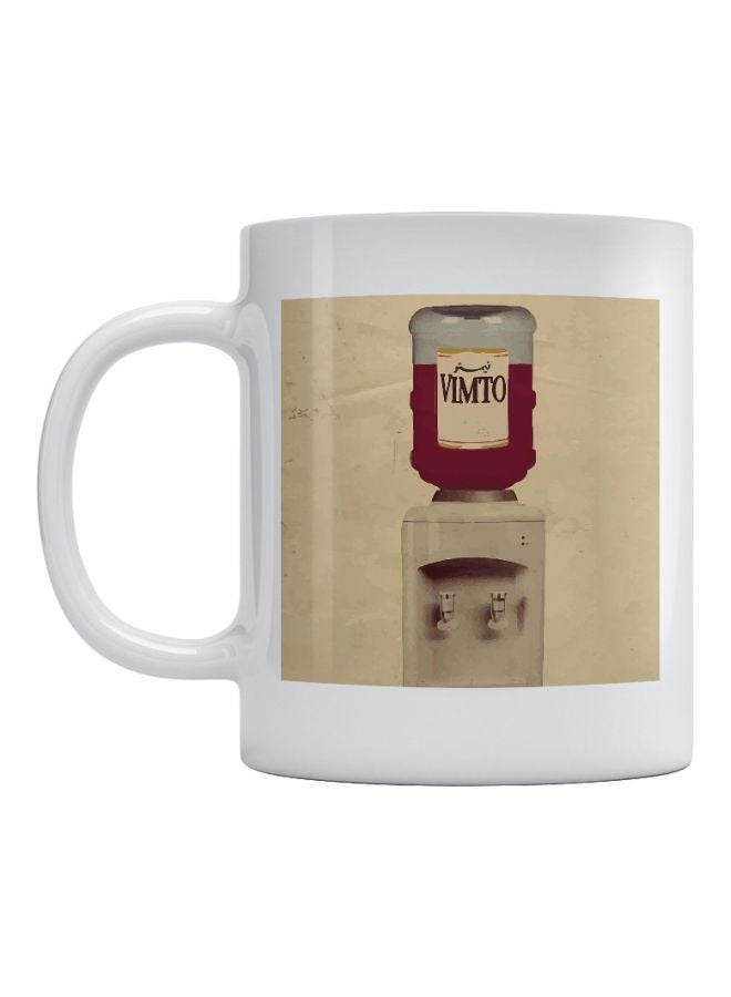 مج بطبعة "Vimto" . أبيض\بيج\أحمر