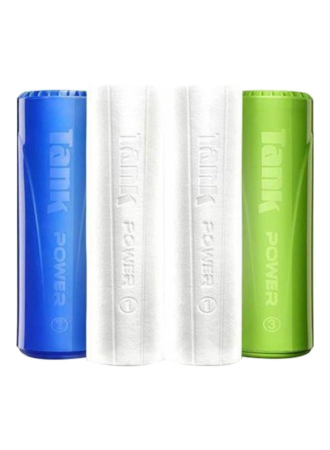 TANK - 4-Piece Power Replacement Water Filter Cartridge Set White/Blue/Green - Image 1