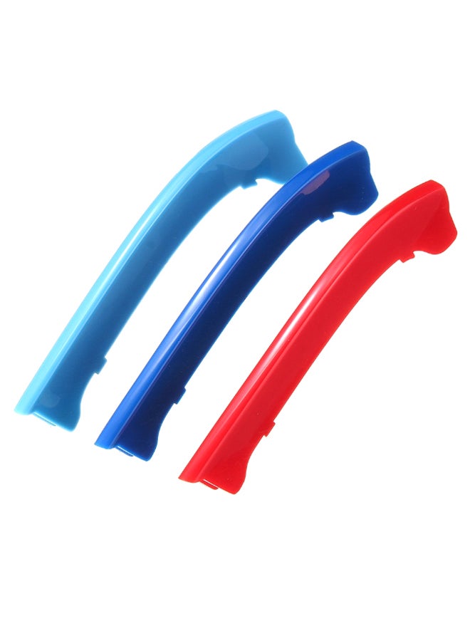 3-Piece Front Kidney Grille Strips Cover Set