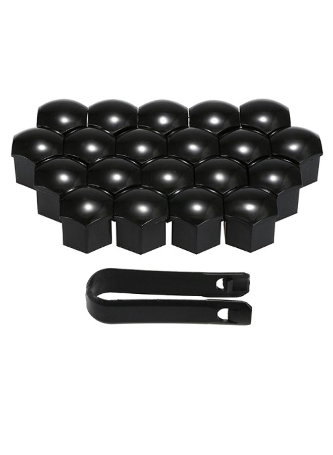 Generic - 20-Piece Wheel Lug Cap Set With Nut Cover Puller For Tesla Model 3 - Image 1