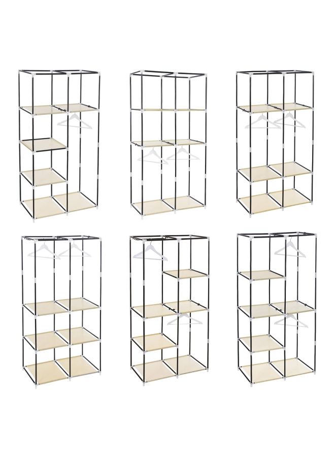 Roman Gifts Portable Wardrobe Organizer Beige 110x175x45centimeter  - Image 3