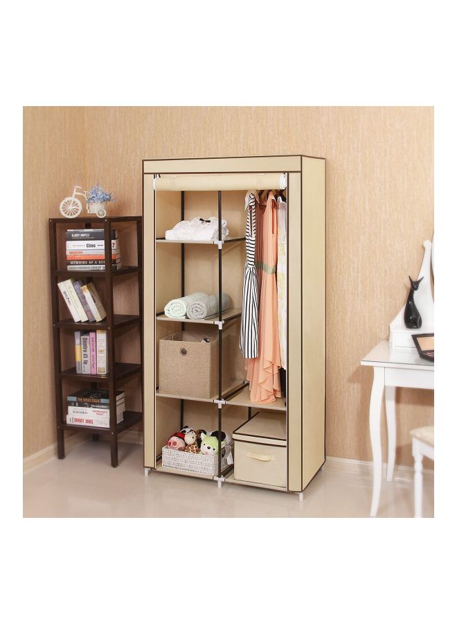 Roman Gifts Portable Wardrobe Organizer Beige 110x175x45centimeter  - Image 4