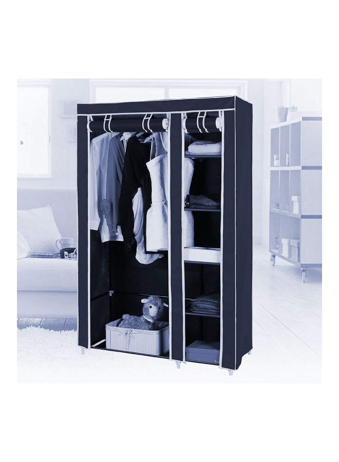 رومان جيفتس خزانة ملابس محمولة من القماش أزرق داكن 110x175x45Ø³Ù†ØªÙŠÙ…ØªØ± - Image 2