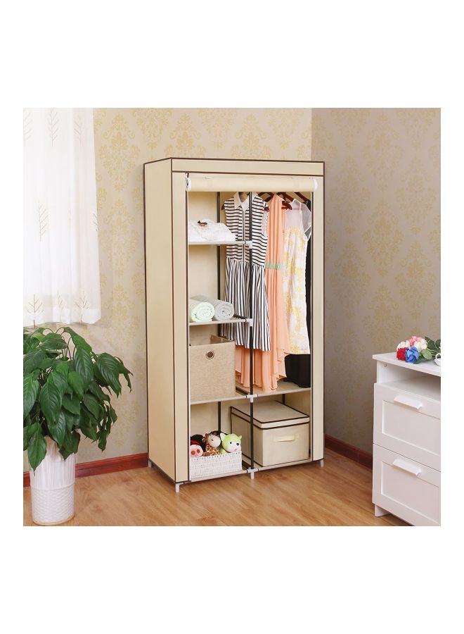 Roman Gifts Portable Wardrobe Organizer Beige 110x175x45centimeter  - Image 2