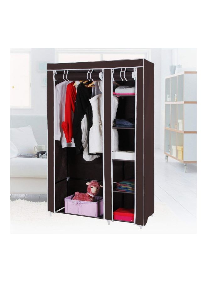 رومان جيفتس خزانة ملابس محمولة من القماش بني 110x175x45Ø³Ù†ØªÙŠÙ…ØªØ± - Image 2