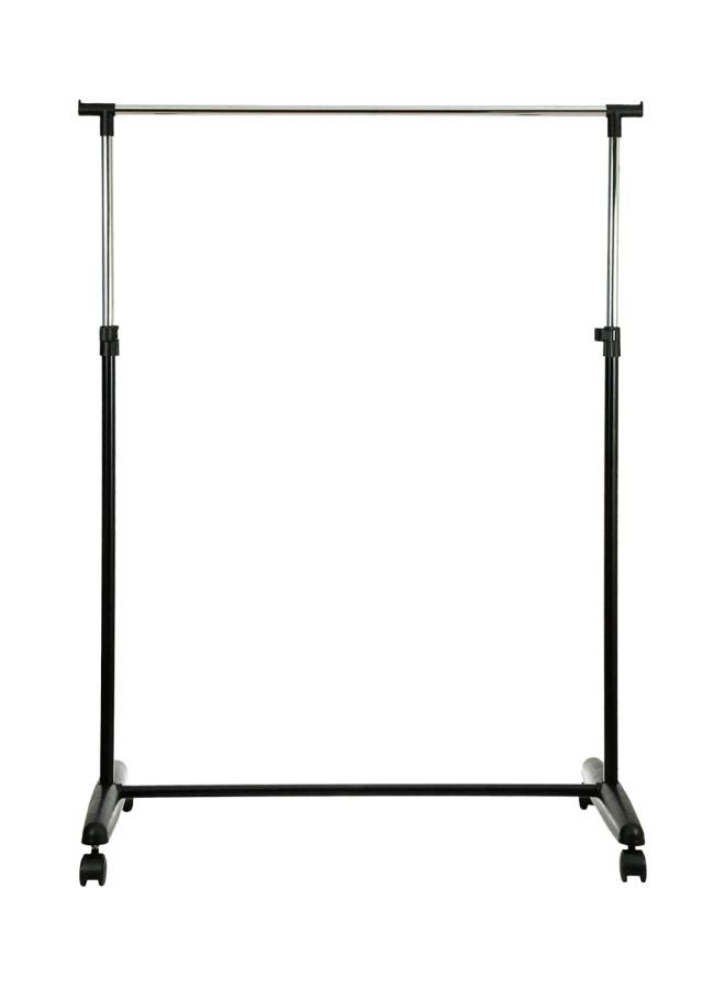 علاقة ملابس فردية من الفولاذ أسود/فضي 83x43x95سم  - Image 1