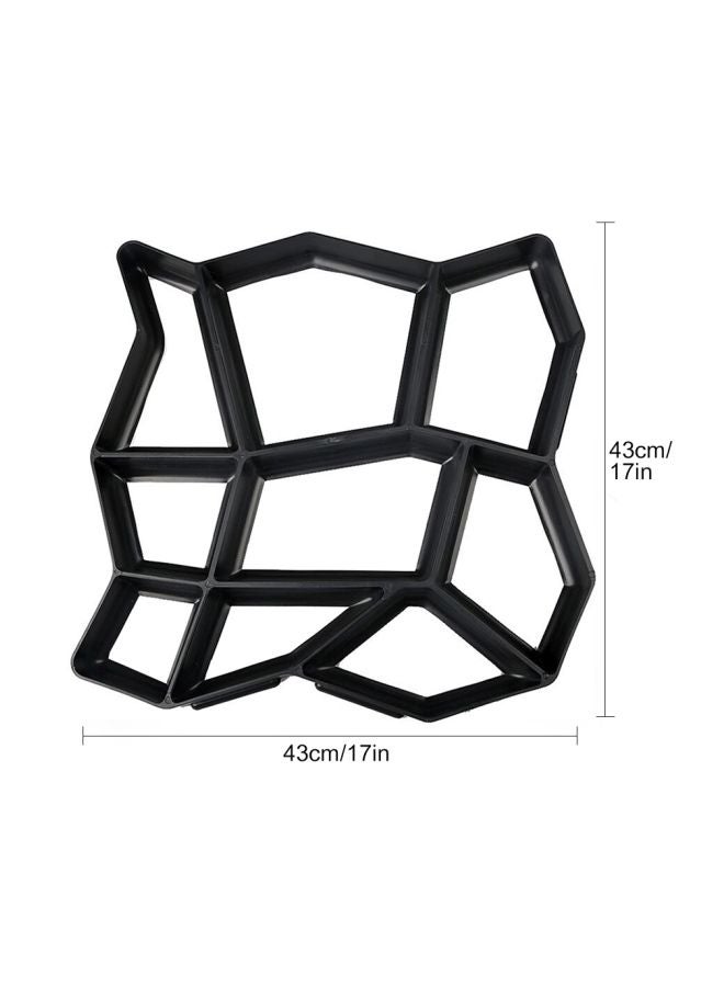 ماركة غير محددة - قالب بتصميم حجر من الإسمنت الصلب أسود 43x43Ø³Ù†ØªÙŠÙ…ØªØ± - Image 1