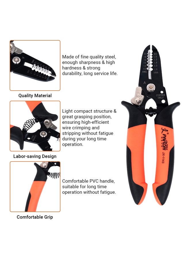 Paron Professional 4 In 1 Wire Crimper Pliers Yellow/Orange/Black  - Image 3