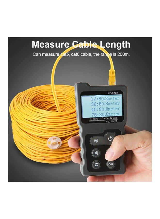 Multi-Functional LCD Network POE Checker With Current Tester Grey/Black 23x5x17centimeter - Image 5