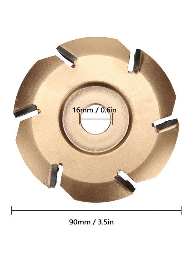 Six Tooth Woodworking Milling Tool Gold  - Image 3