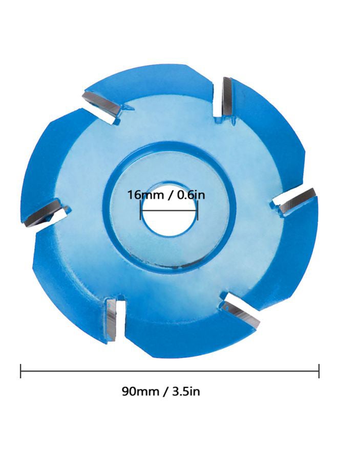 Six Tooth Woodworking Milling Tool Blue  - Image 3