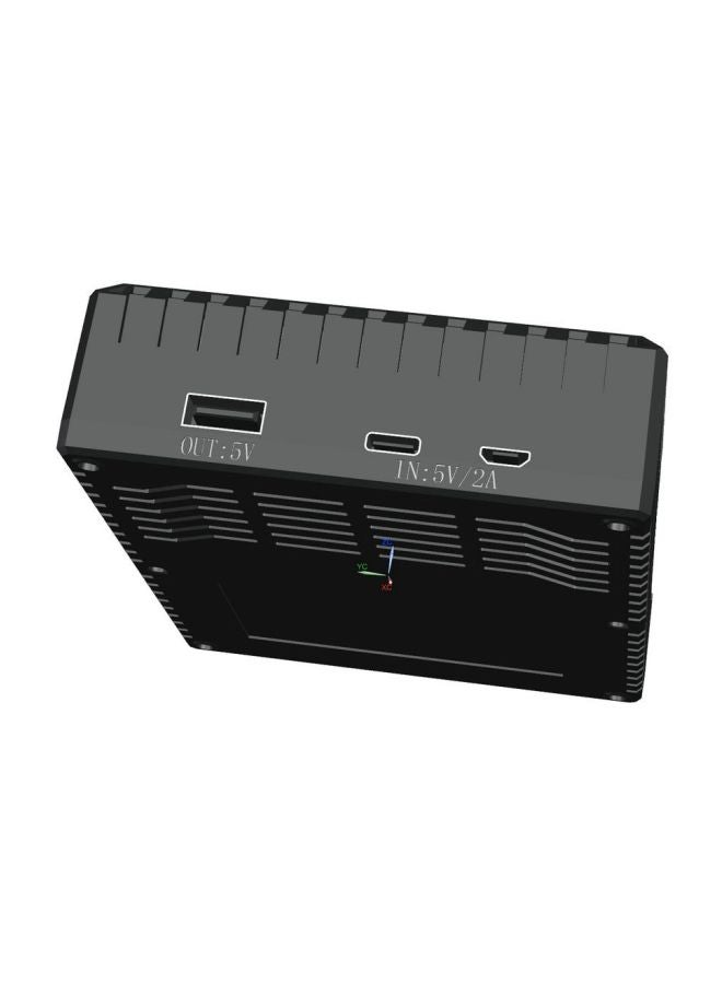 Multifunctional Battery Charger Black 12.70x3.30x9.70cm  - Image 5
