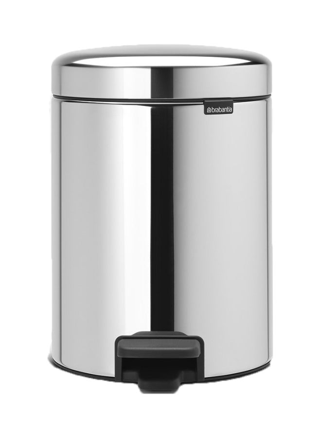 brabantia NewIcon Garbage Bin With Pedal Brilliant Steel 27.2x29.1x20.5cm - Image 1