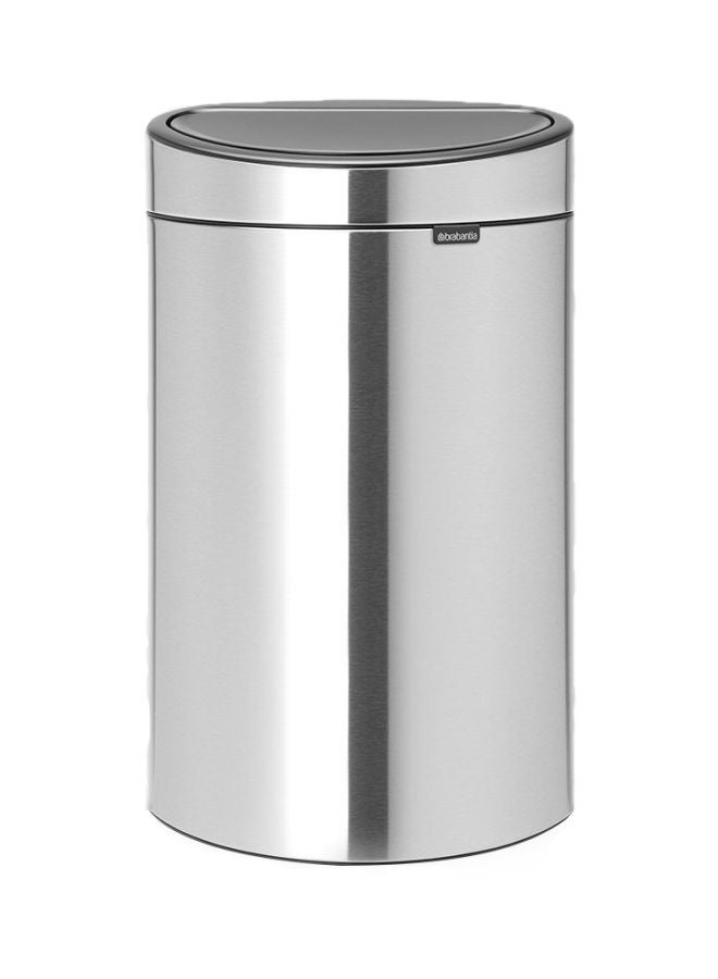 brabantia Steel Touch Bin Silver 30.2x72.7x43.5cm  - Image 1