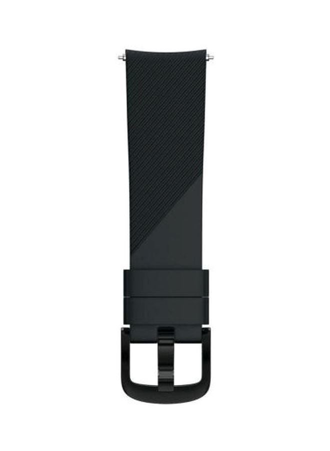 ليجر سوار ساعة ذكية بديل من السيليكون أسود - Image 2