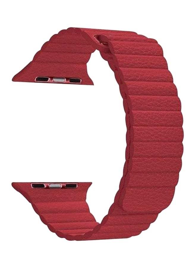 Liger - Replacement Band For Apple Watch Series 1/2/3/4 38/40mm Red - Image 1