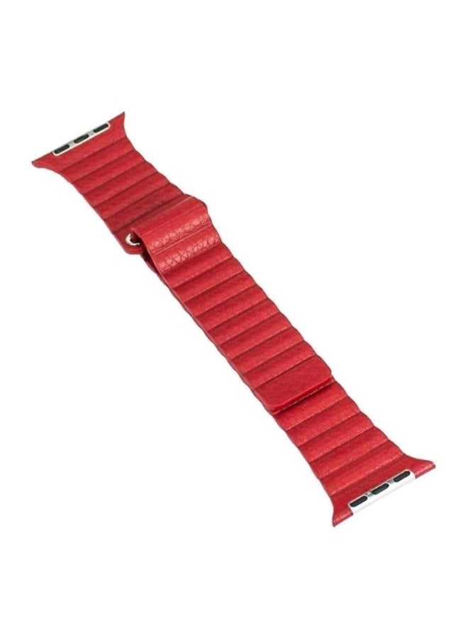 Liger - Replacement Band For Apple Watch Series 1/2/3/4 38/40mm Red - Image 1