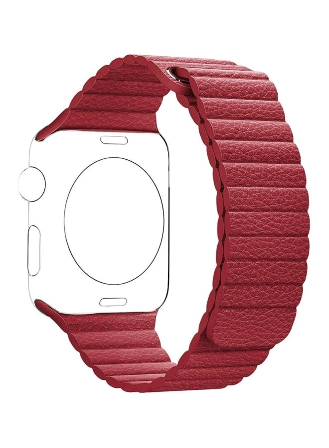 Liger - Replacement Band For Apple Watch Series 1/2/3/4 38/40mm Red - Image 1