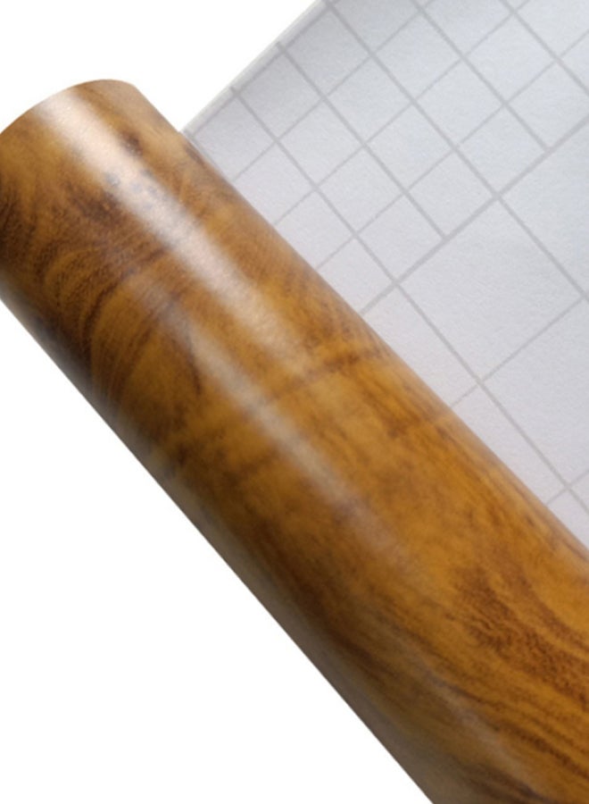 Glossy Wood Grain Texture Car Interior Sticker - Image 2