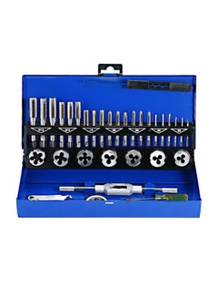 Generic 32-Piece Tungsten Carbide Tap Die Screw Thread Making Tool Bit Set With Metal Case Silver 26cm  - Image 1