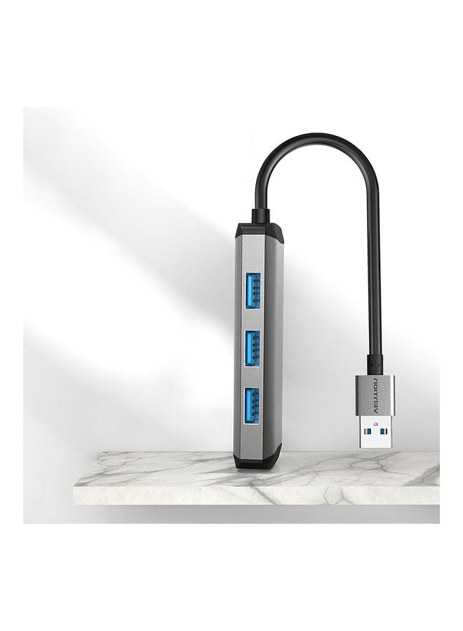 فينشن موزع USB متعدد الوظائف 4 في 1 رمادي/أسود  - Image 4