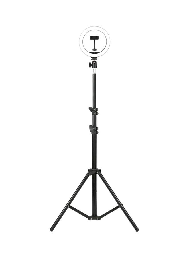 Selfie Ring Light With Tripod Stand And Phone Holder Black