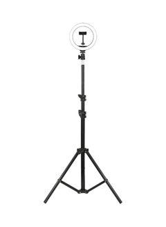 NuSense Selfie Ring Light With Tripod Stand And Phone Holder Black  - Image 1