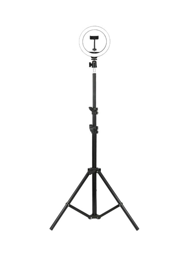 NuSense Selfie Ring Light With Tripod Stand And Phone Holder Black  - Image 1