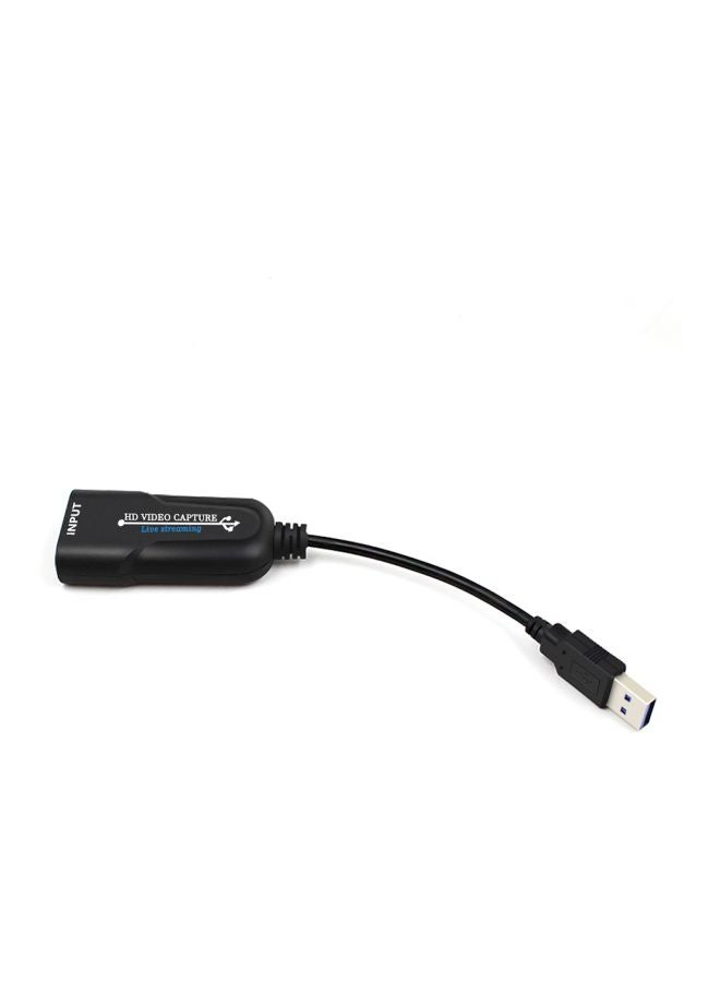 بطاقة التقاط فيديو عالية الوضوح إلى USB لألعاب التلفزيون/ جهاز الكمبيوتر/ بلايستيشن 4 V7651 أسود - Image 5