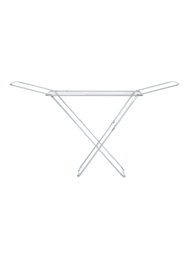 Lux Folding Clothes Drying Rack Silver 128x60centimeter - Image 3
