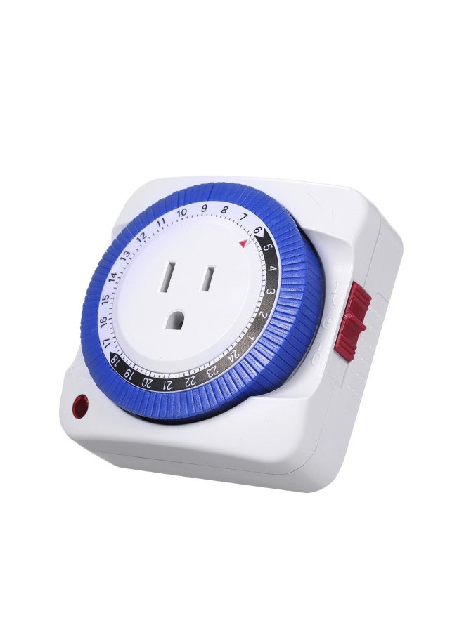 24 Hour Plug-In Timer White/Blue 16centimeter  - Image 5