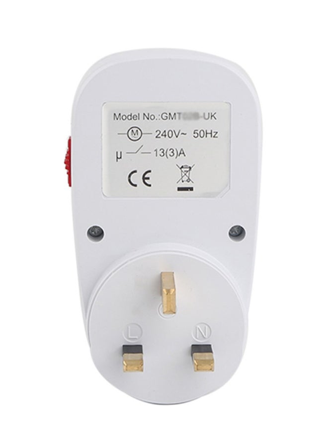 24 Hours Plug-In Mechanical Timer White/Blue 19centimeter - Image 2