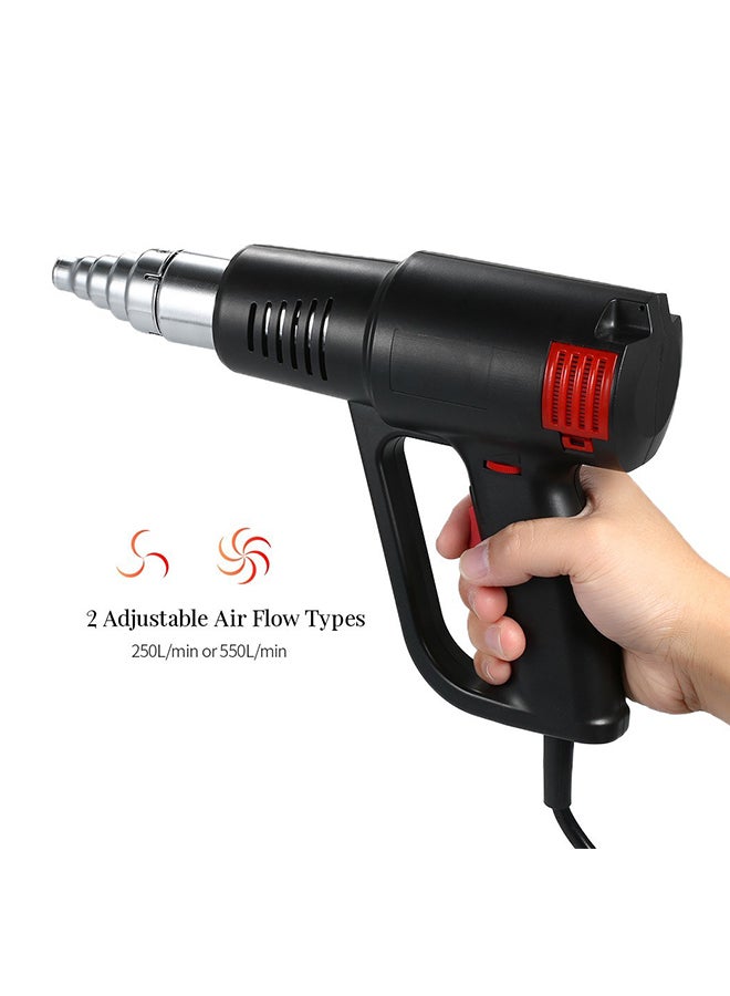 Generic Adjustable Heating Hot Air Gun Black/Silver 27.5cm  - Image 2