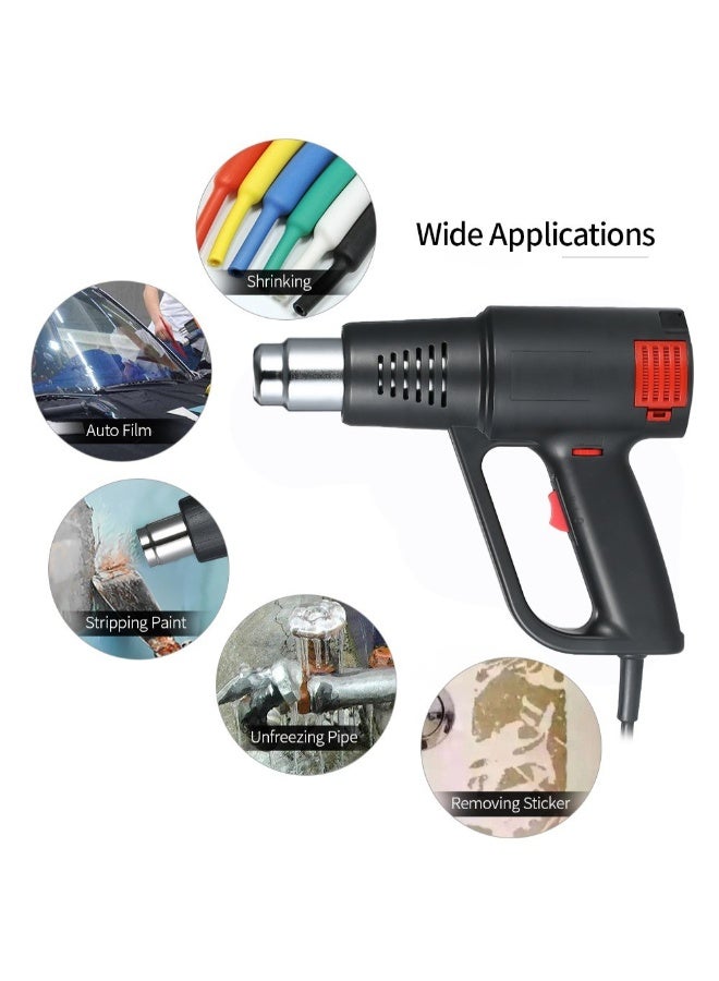 Generic Adjustable Heating Hot Air Gun Black/Silver 27.5cm  - Image 5