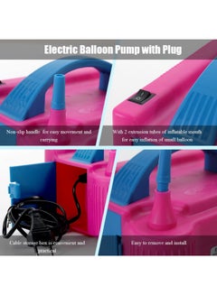 Generic 600W Electric High Power Two Nozzle Air Blower Pink/Blue 20.5cm  - Image 5