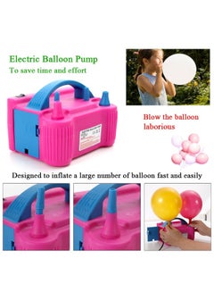 Generic 600W Electric High Power Two Nozzle Air Blower Pink/Blue 20.5cm  - Image 4
