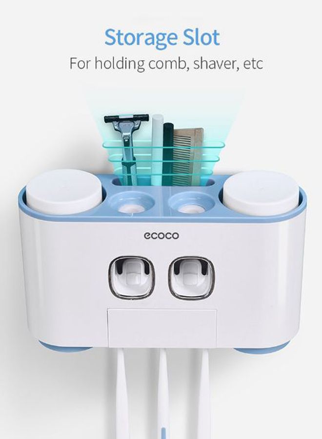 ecoco Wall-Mounted Toothbrush Holder White 26centimeter - Image 3