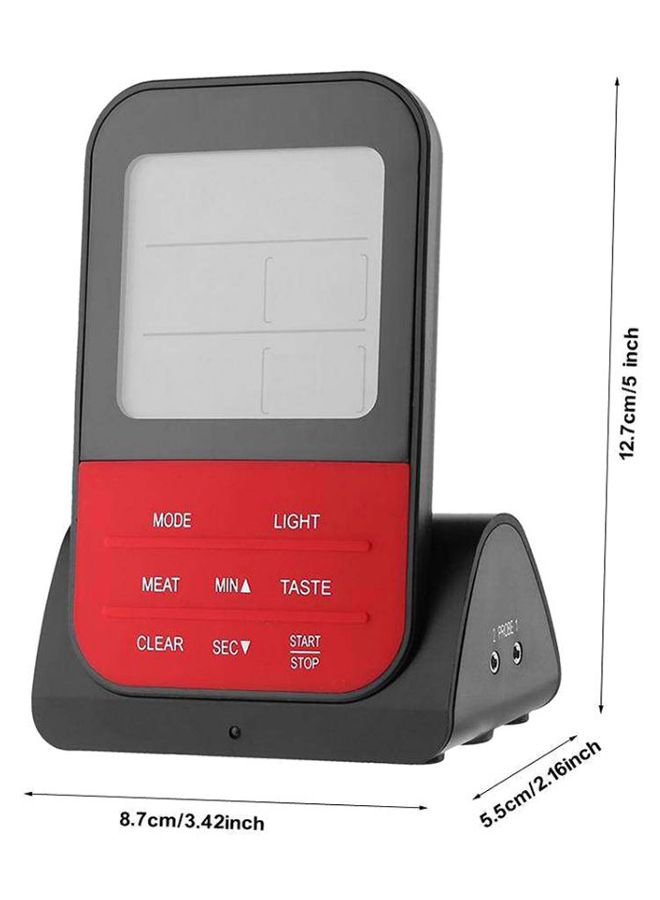ميزان حرارة رقمي للطهي والشوي أسود/أحمر 19سم - Image 3