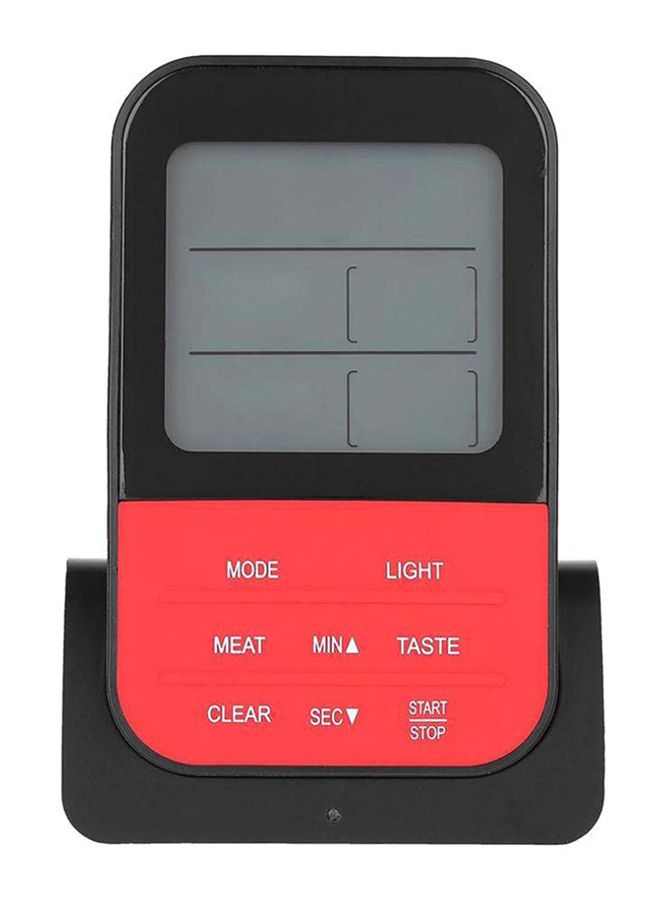 ميزان حرارة رقمي للطهي والشوي أسود/أحمر 19سم - Image 2