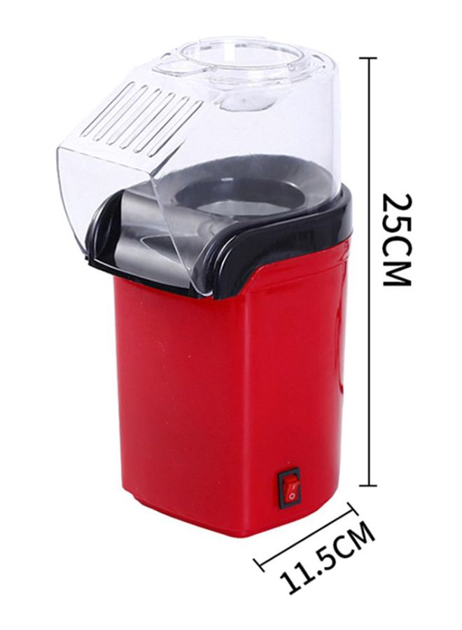 Healthy Hot Air Popcorn Maker 1200W H31933EU Red/Clear/Black - Image 3