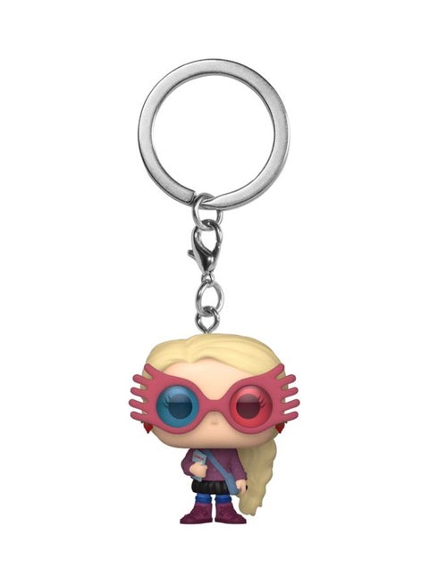 POP! Luna Lovegood Figure Keychain Silver/Beige/Purple