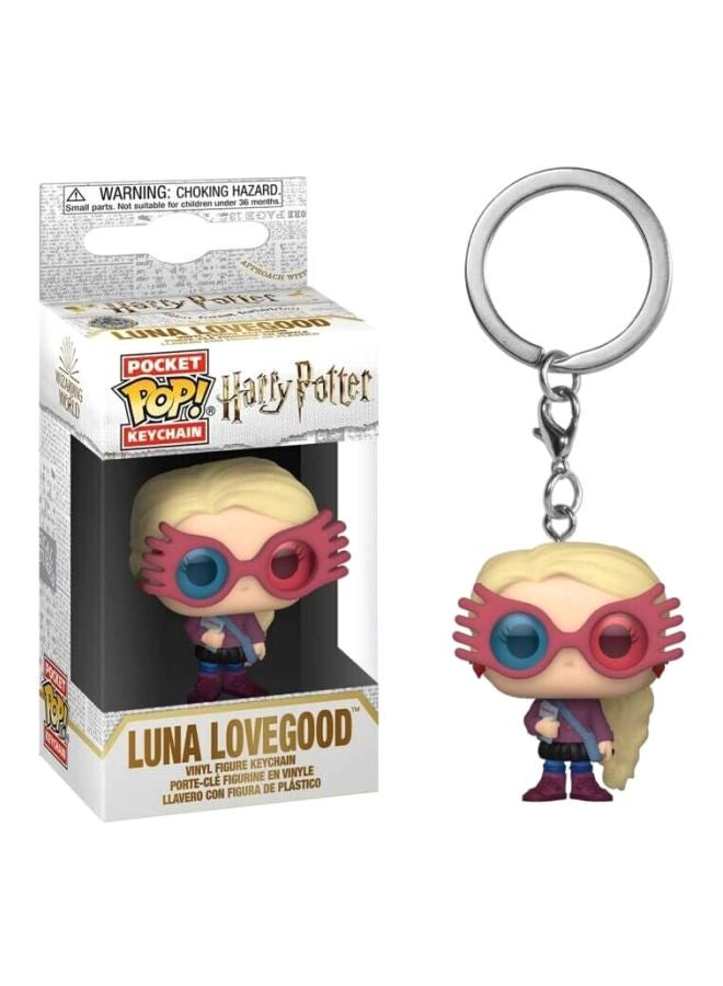 Funko POP! Luna Lovegood Figure Keychain Silver/Beige/Purple  - Image 2